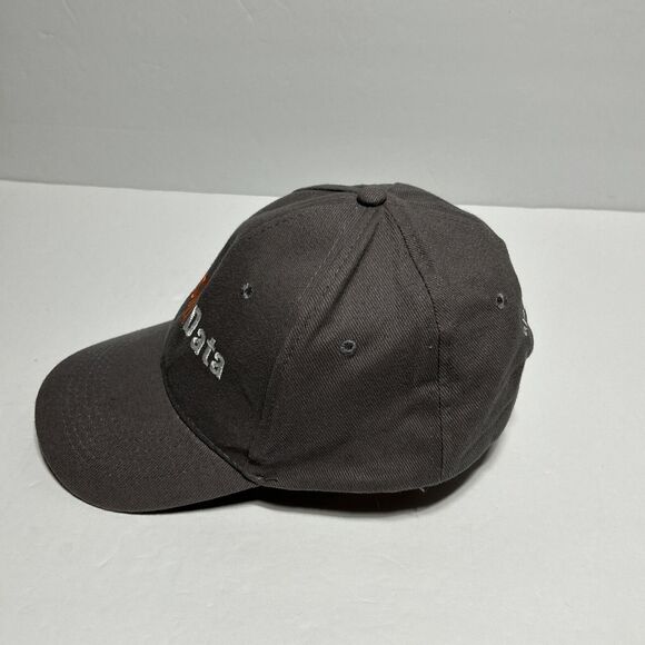 Aleska Data Men's Hat Adjustable Strap Ball Cap Baseball Gray Orange White - Picture 6 of 8